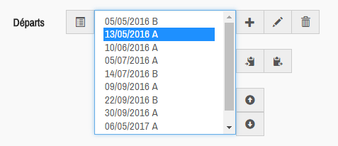 Un champ recordSelect
